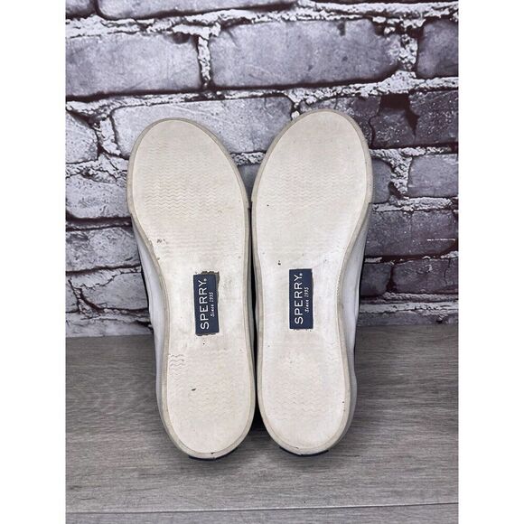 Sperry Seaside Perforated Black Suede Leather Slip On Shoes Sneakers 8M US/39EU - Picture 14 of 16